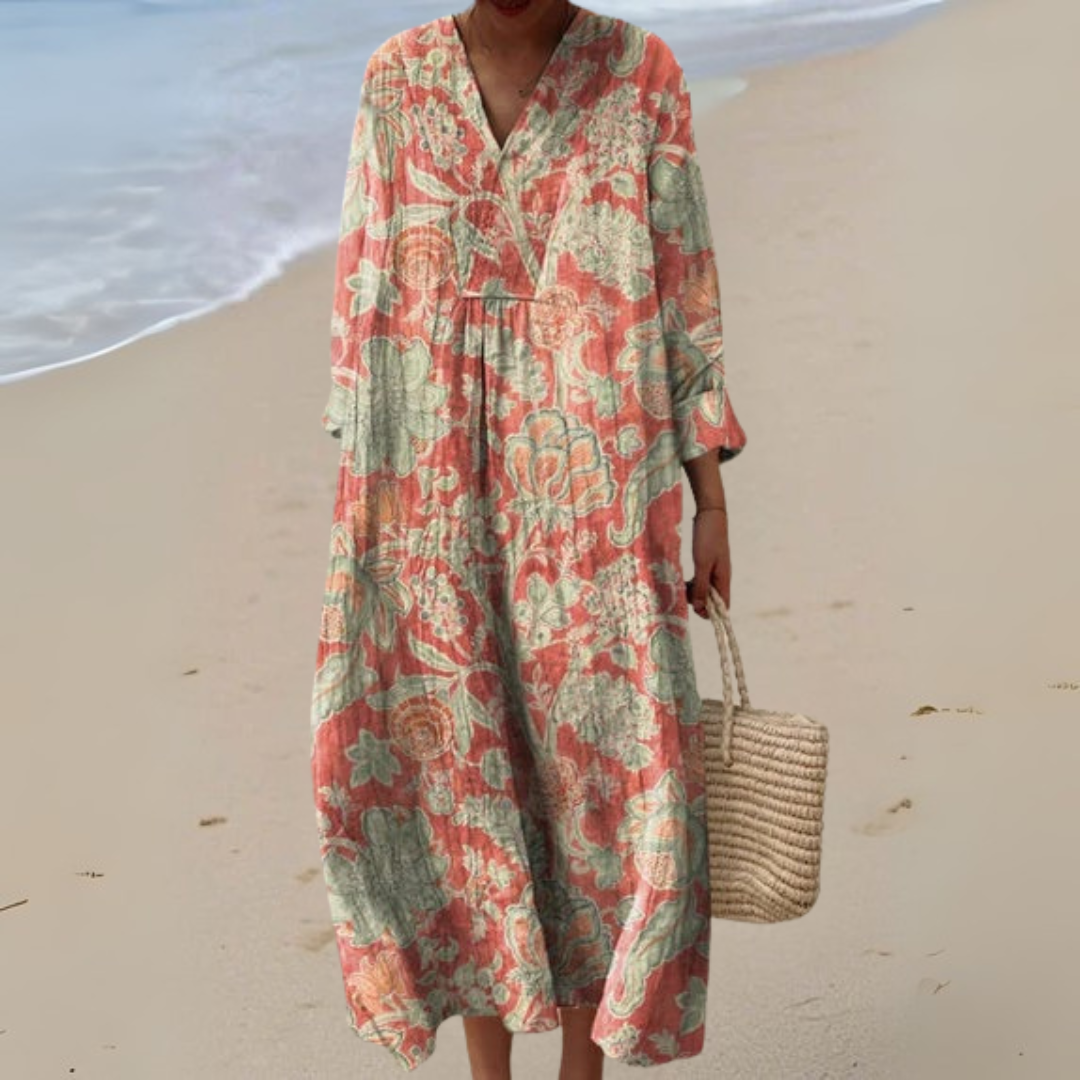 Lavina - Vestido de flores vintage