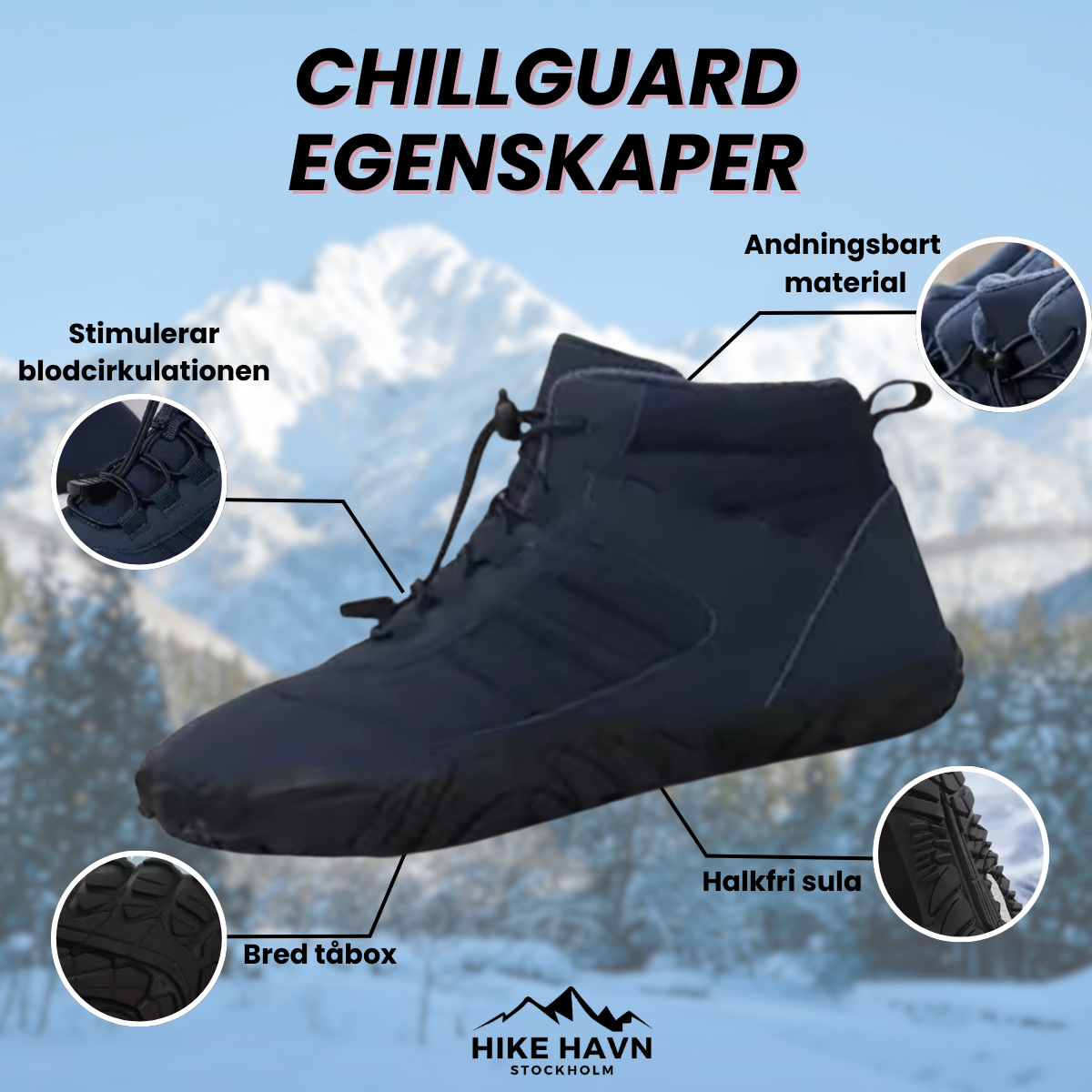 ChillGuard - Vanntette Vintervandrestøvler