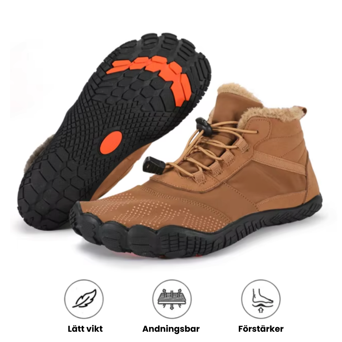 NordTrek - Halkfrie Høye Allterreng Vintervandrestøvler