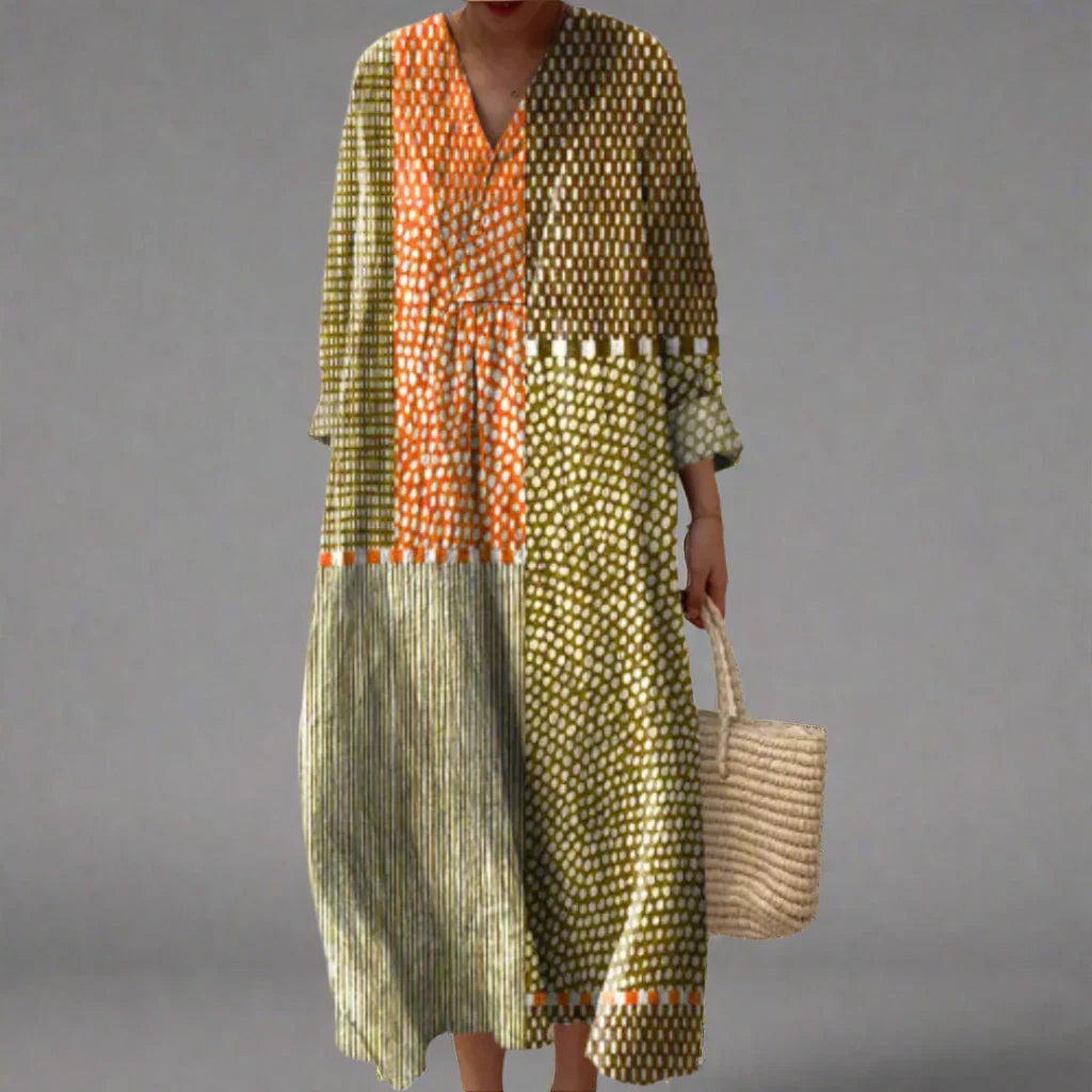 Carla | Elegante vestido geométrico