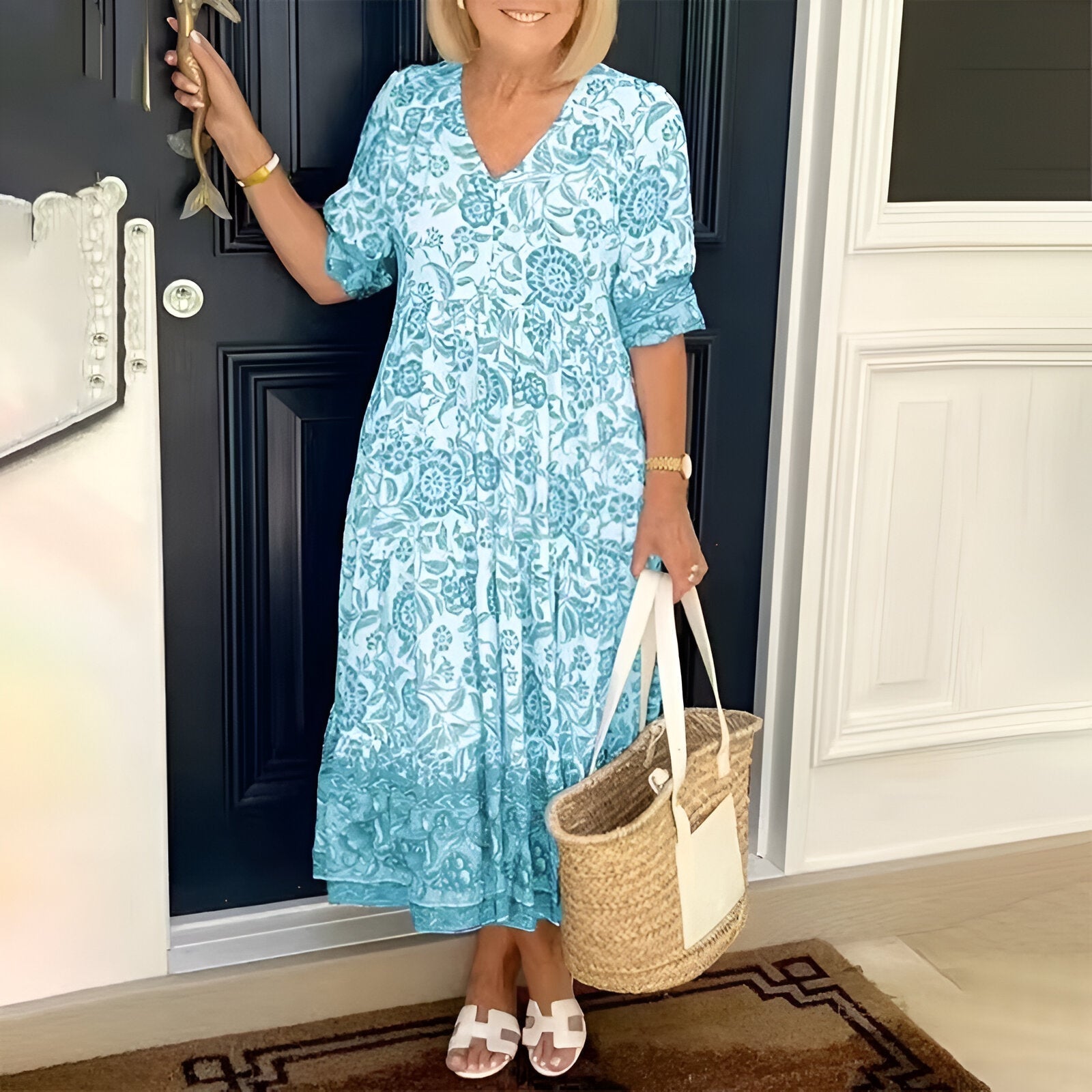 Zuri | Vestido Bohemio con Escote en Forma de V