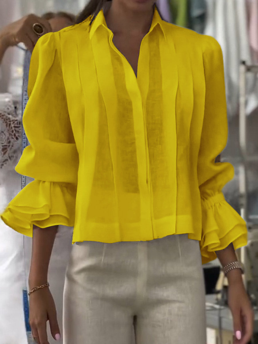 Alyss | Blusa con solapa elegante