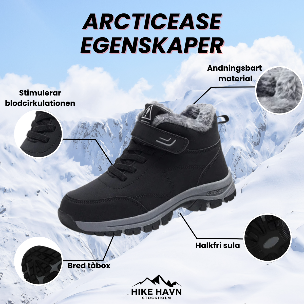 TESTArcticEase – Ortopediske Vintervandresko (Copy)