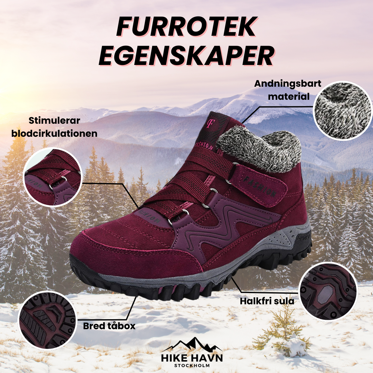 FurroTek – Høye Vinterstøvler med Pelsbeskyttelse