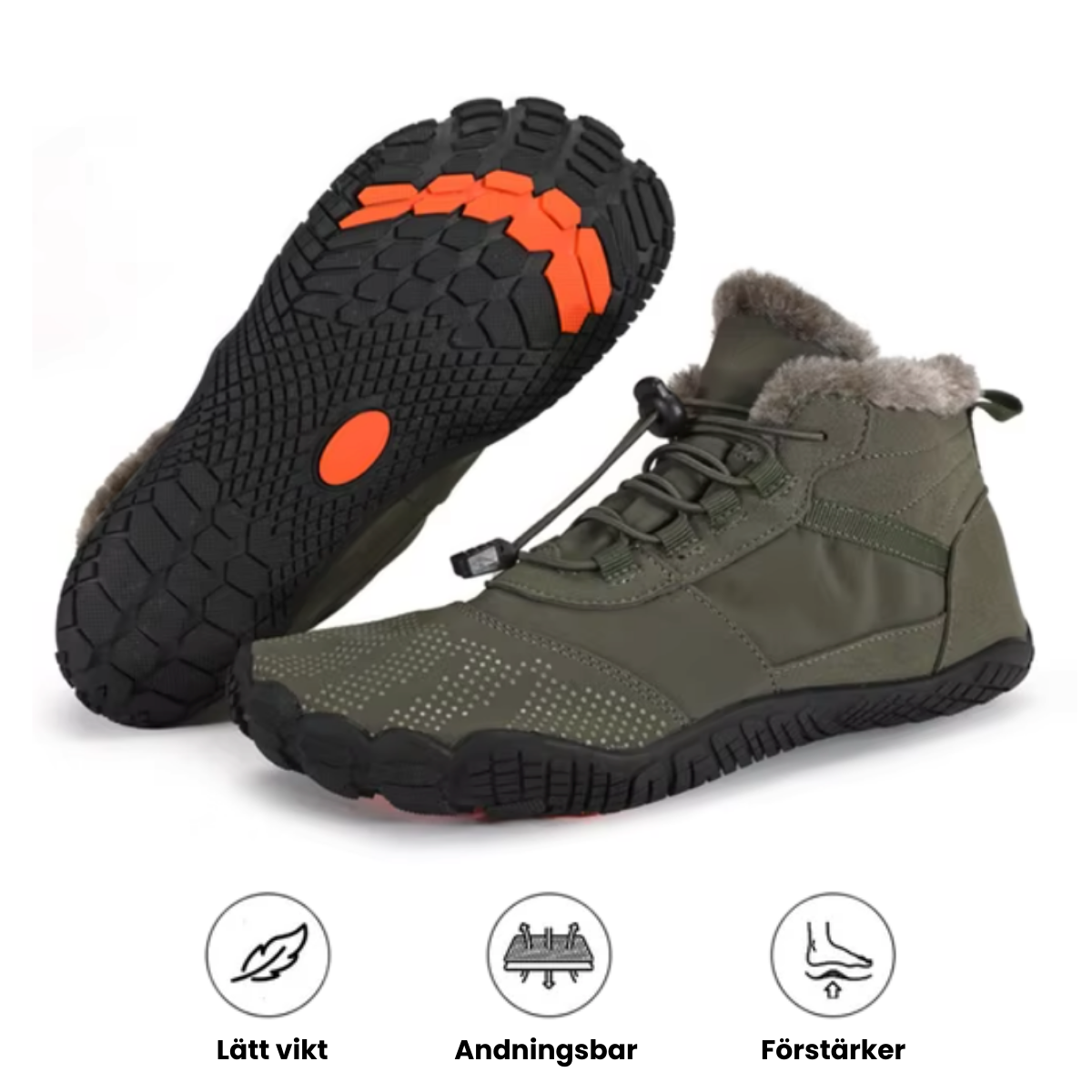 NordTrek - Halkfrie Høye Allterreng Vintervandrestøvler