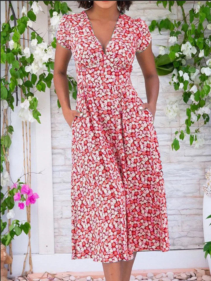 Aletia | Vestido Midi Ligero Con Bolsillos