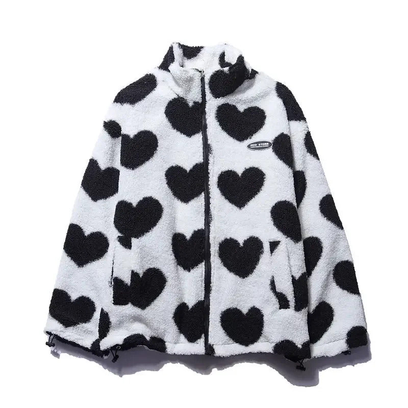 Monica | Chaqueta reversible con corazones
