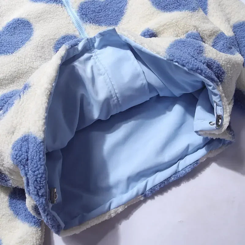 Monica | Chaqueta reversible con corazones