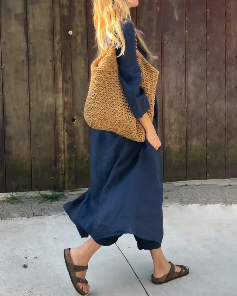 Elvita - Conjunto chic de dos piezas con elegancia sin esfuerzo y estilo versátil